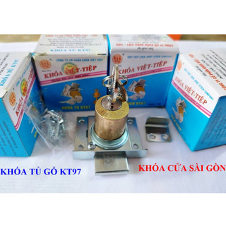 KHÓA TỦ GỖ VIỆT TIỆP KT97 BẰNG ĐỒNG _ CAM KẾT HÀNG CHÍNH HÃNG 100%