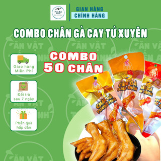 Combo 50 chân gà cay tương thơm - chân gà cay tiến anh foods chân gà việt nam hương vị tứ xuyên siêu ngon