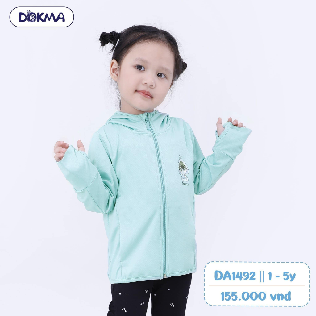 Dokma_Áo chống nắng cho bé trai, bé gái size 1-10Y