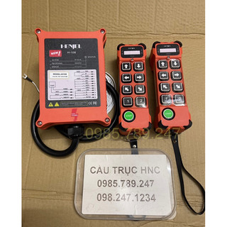 Bộ điều khiển từ xa H108 Henjel 8 nút điều khiển cho cầu trục - 220V/380V, bộ điều khiển 3 pha, điều khiển từ xa máy tời
