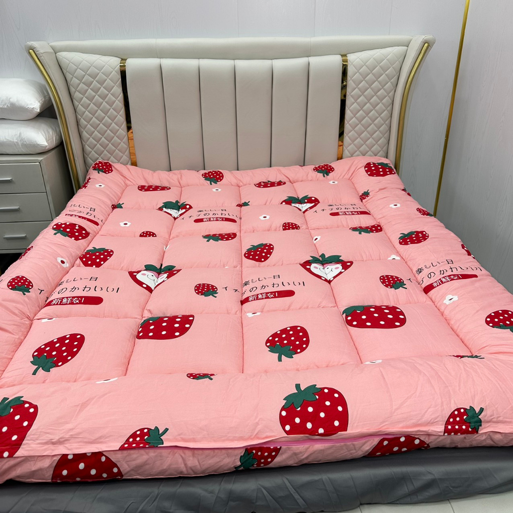 Nệm Topper Euro Hometex dày 7cm tấm topper tiện nghi cao cấp không lo bị xẹp gấp gọn gàng khi không sử dụng