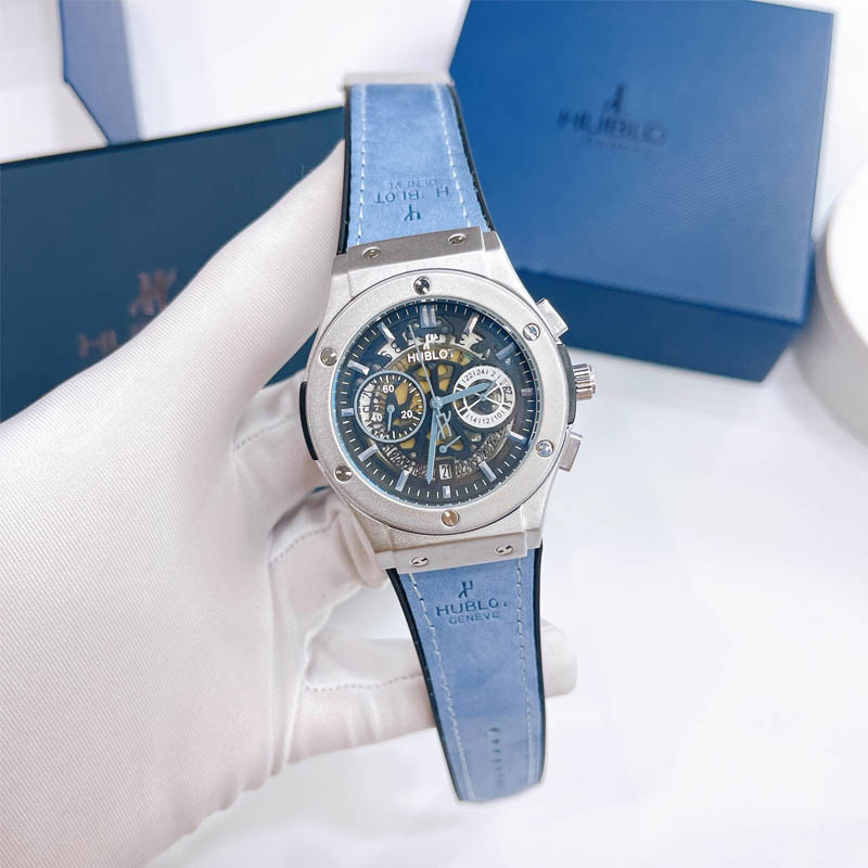 Đồng hồ nam HB, size mặt 42mm, kim trôi, máy pin, kính tráng Sapphire chống trày, chống nước 3 ATM, bảo hành 3