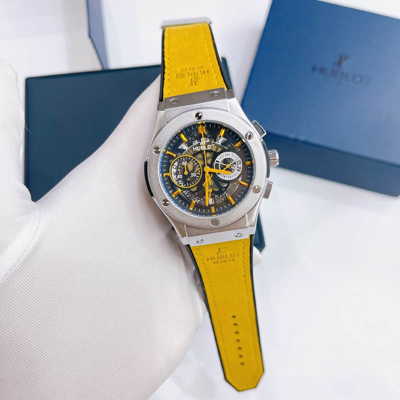 Đồng hồ nam HB, size mặt 42mm, kim trôi, máy pin, kính tráng Sapphire chống trày, chống nước 3 ATM, bảo hành 3