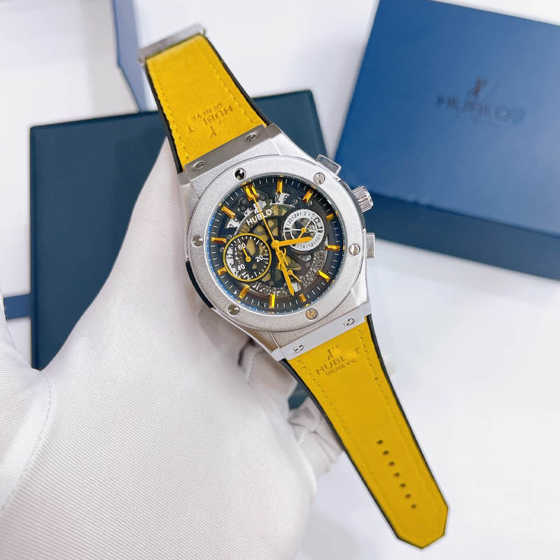 Đồng hồ nam HB, size mặt 42mm, kim trôi, máy pin, kính tráng Sapphire chống trày, chống nước 3 ATM, bảo hành 3