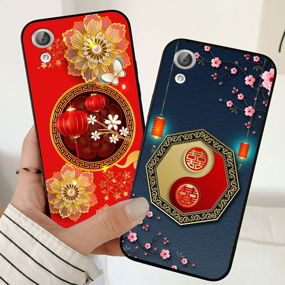 Ốp lưng huawei y6 ii / y6ii in hình hoa phong cách trung quộc