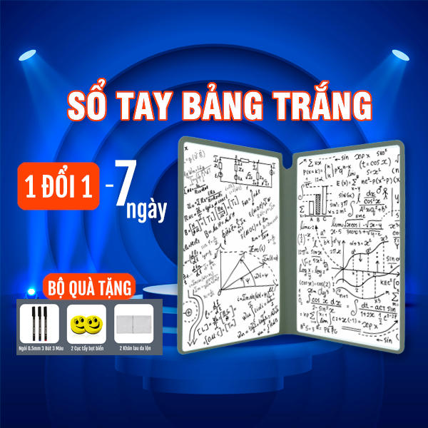 Mua Bảng viết sổ cầm tay A5 gọn nhẹ đa năng bìa Da sang trọng, sổ vẽ ...