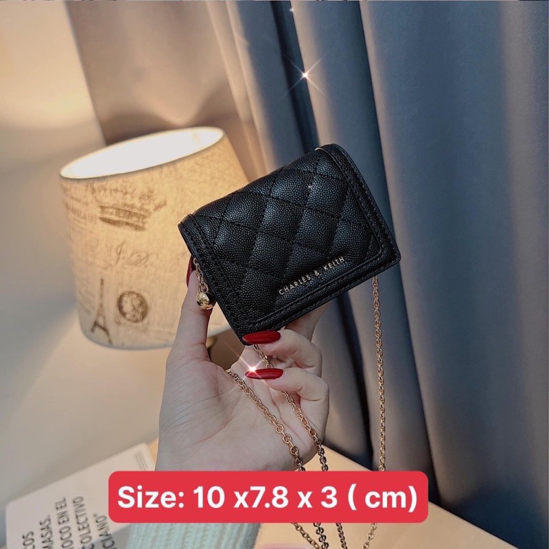 Ví đựng thẻ chần bông -