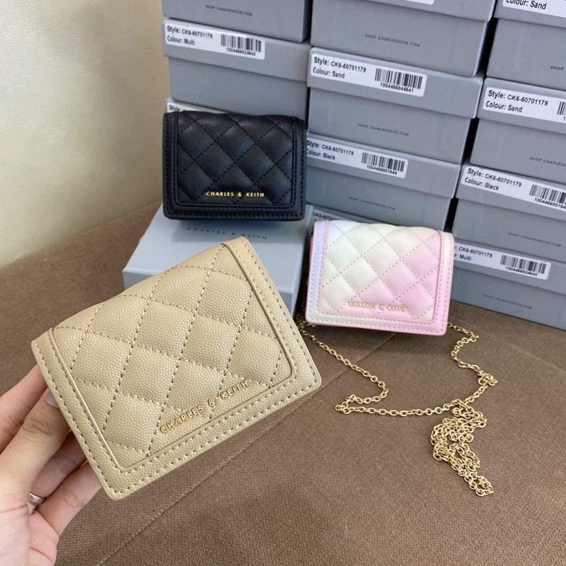 Ví đựng thẻ chần bông -