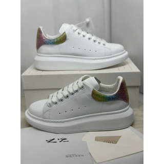 Giày mc queen gót kim tuyến độn đế, mcqueen gót 7 màu giày độn đế bánh mì ảnh thật fullbox+freeship