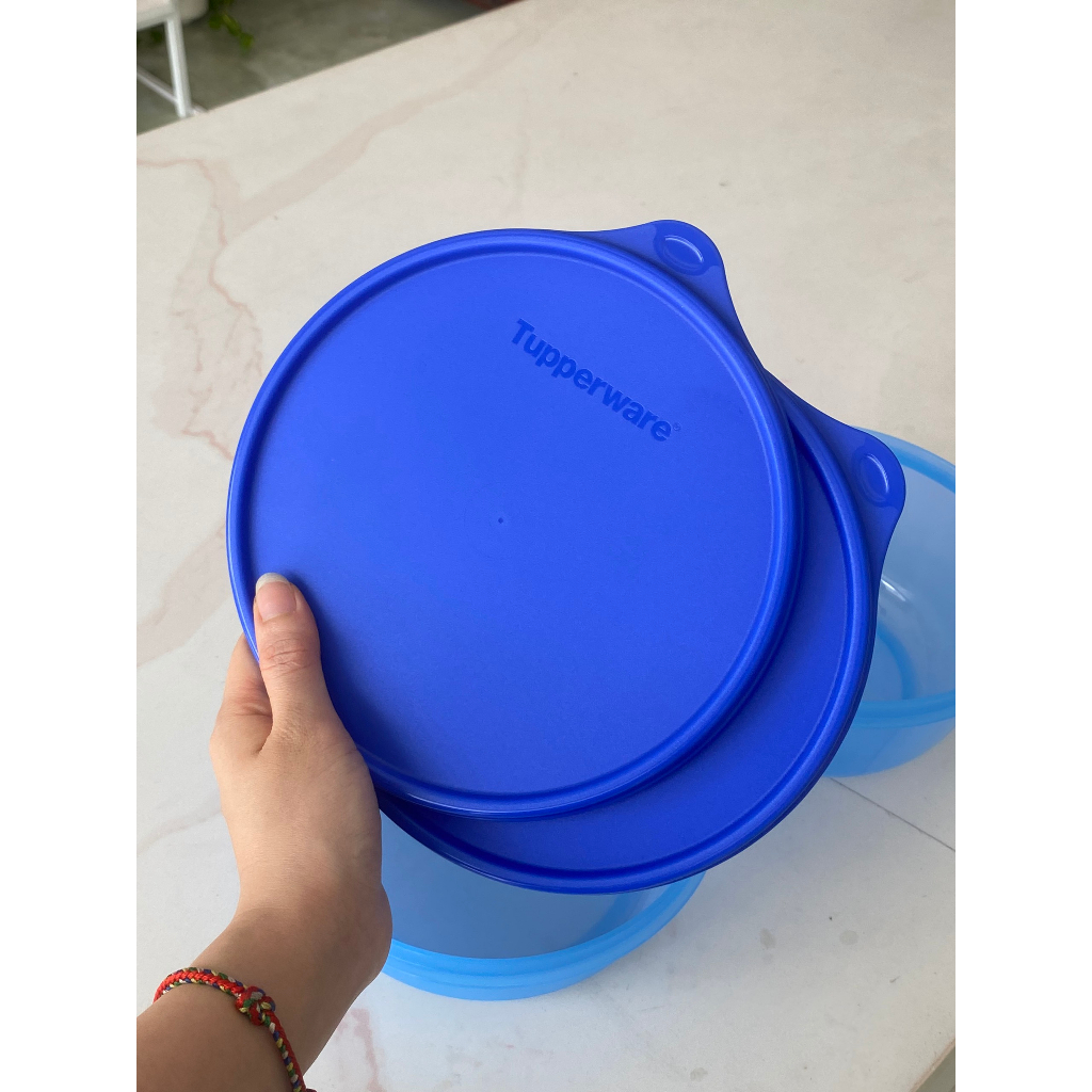 Bộ hộp nhựa đựng thực phẩm Tupperware Tô tròn Modern kín nước nhựa nguyên sinh 1.5l 1l