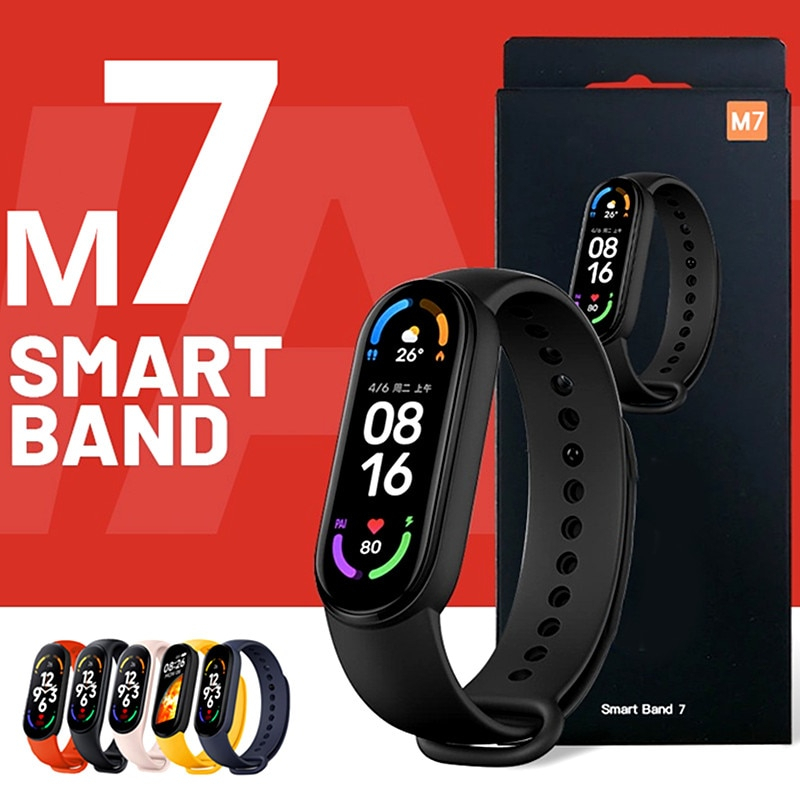 Đồng hồ thông minh M7, full chức năng, nhận thông báo, tập luyện thể thao, kháng nước IPX7. BH chính hãng
