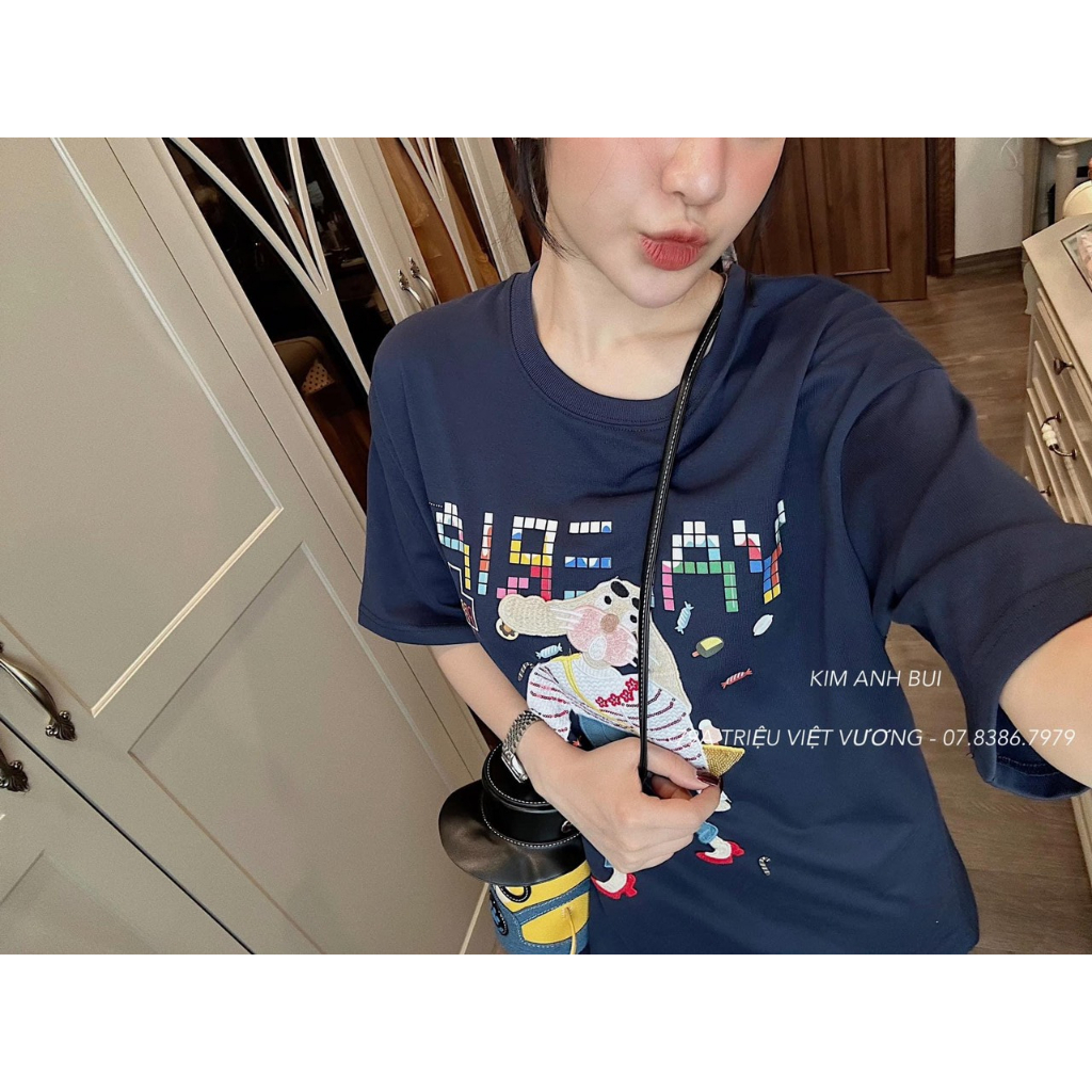 Áo Phông Áo Thun Nữ Tay Lỡ Dáng Thụng Cotton Freesize in 8D  Bầu Bì 70kg Bon Chen Được mẫu YAI. TP82