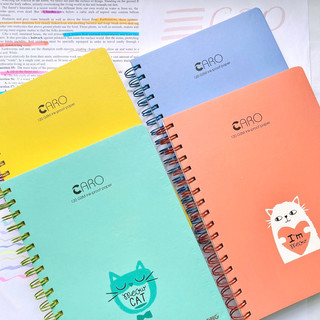 Sổ lò xo kép caro bìa cứng B5 KLong 200 trang; MS: 297