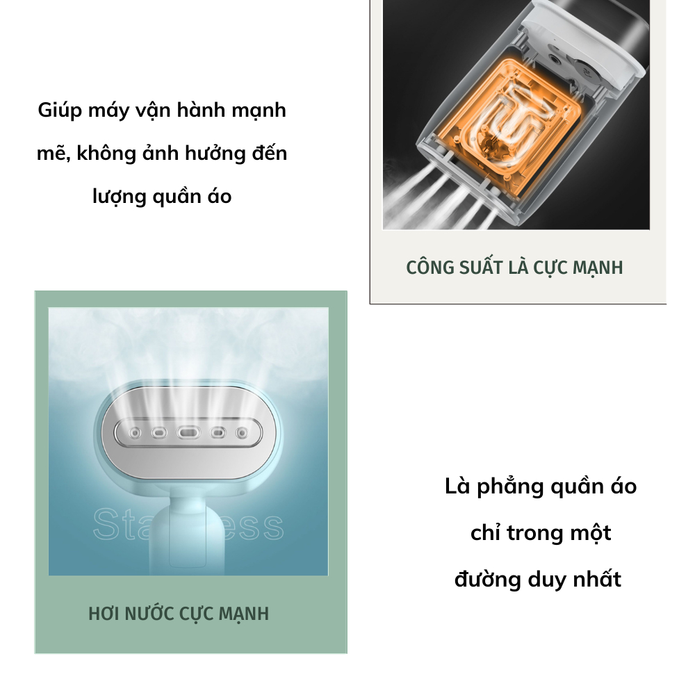 Bàn là hơi nước cầm tay SUPOR bán chạy nhất đội địa Trung GT70AX-12, hơi nước mạnh, phù hợp với nhiều loại vải