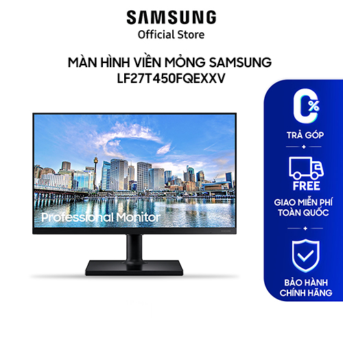 [DUY NHẤT 07.07 ELACE77 - VOUCHER GIẢM 12% TỐI ĐA 2 TRIỆU] Màn hình viền mỏng Samsung LF27T450FQEXXV