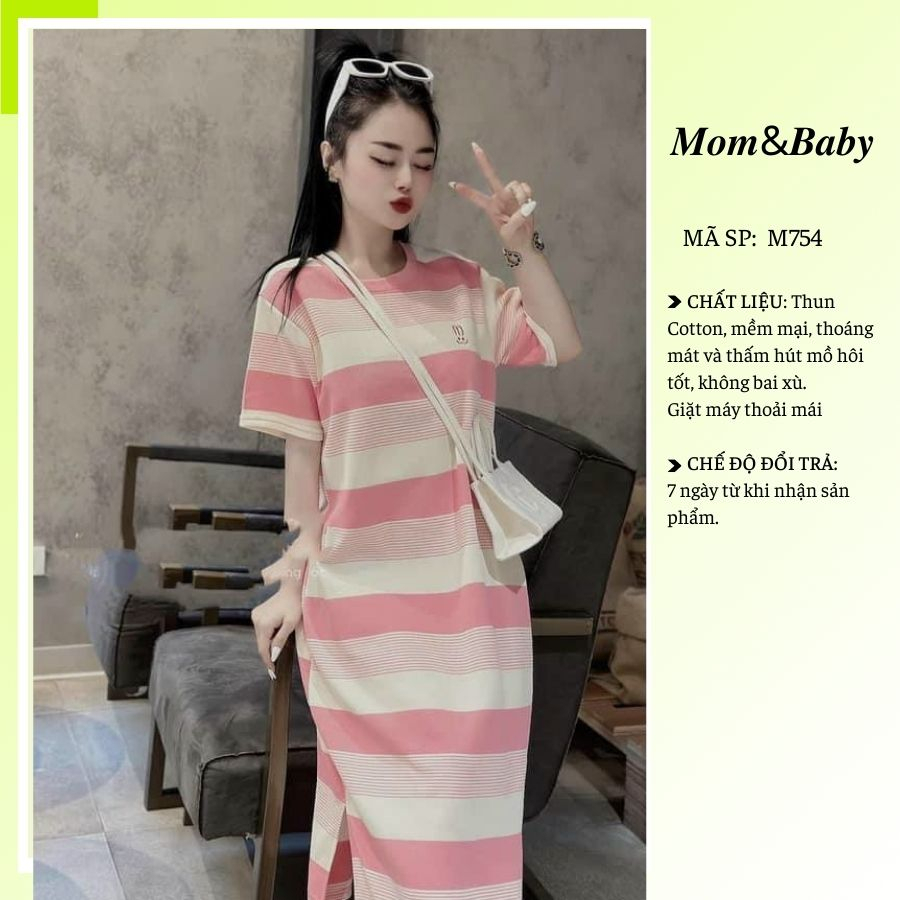 Đầm Bầu Váy Bầu Mùa Hè Thời Trang Thiết Kế Mát Mẻ Mặc Đi Chơi Đi Làm M754 Mom and Baby