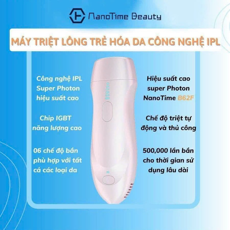 Máy triệt lông trẻ hoá da NanoTime B2F