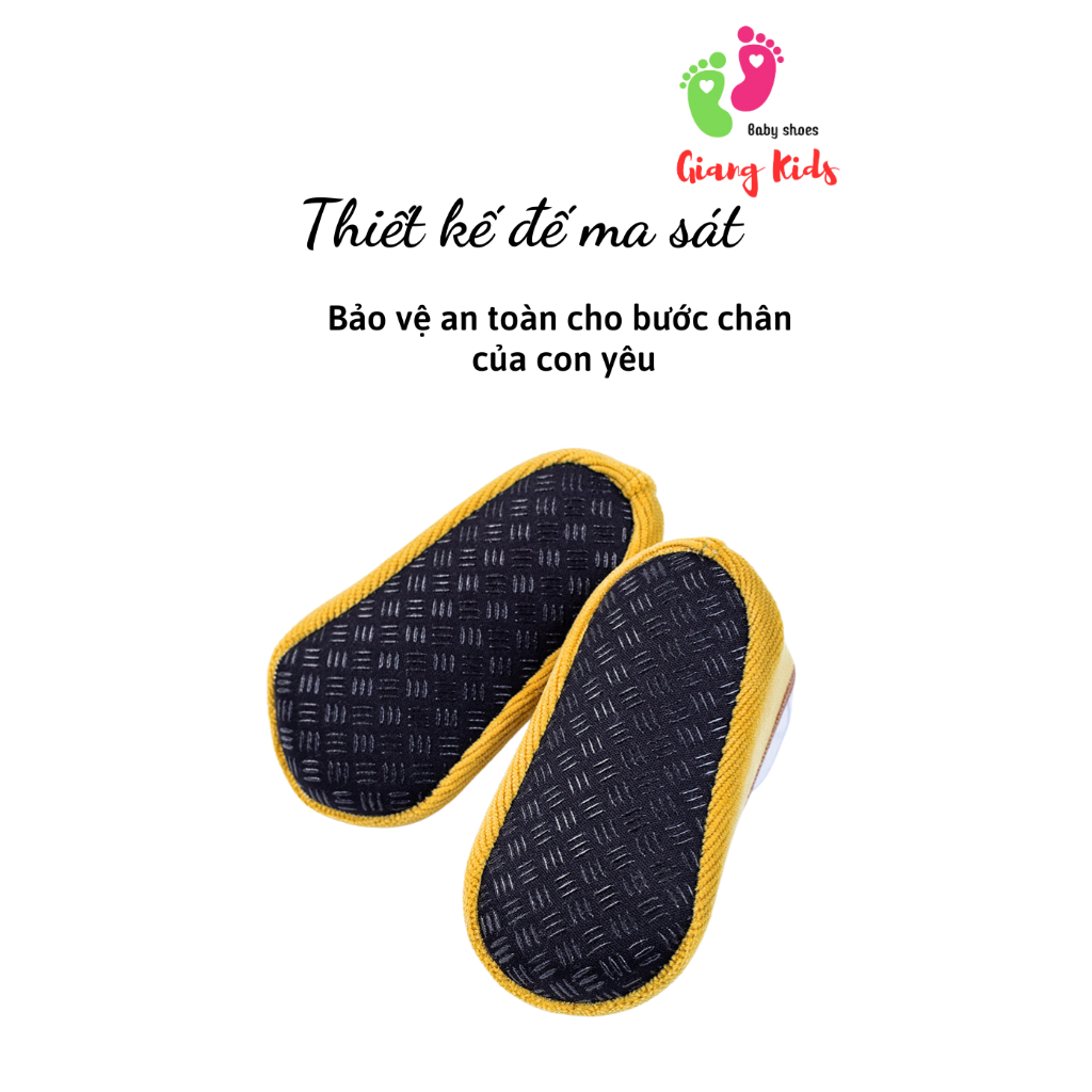 Giày tập đi cho bé mỏng nhẹ tất cho bé sơ sinh đế chống vấp-Giangkids