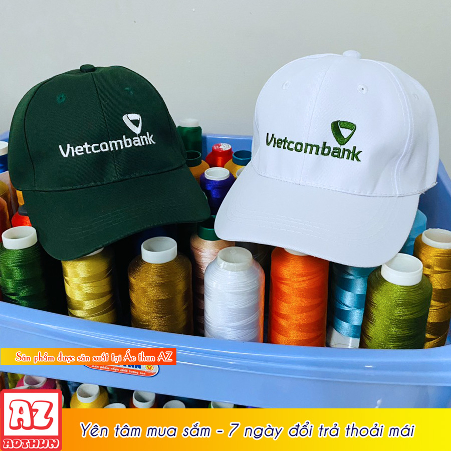 Nón kết thêu logo ngân hàng Vietcombank  AT43