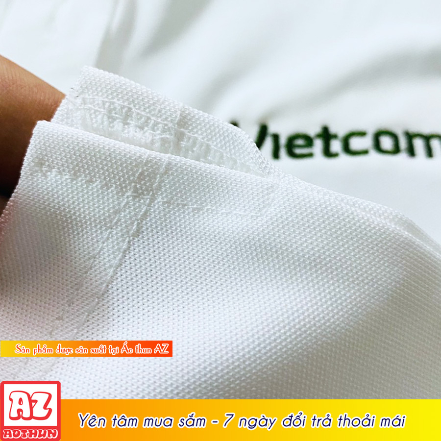 Áo thun đồng phục thêu logo ngân hàng Vietcombank  - Có BIGSIZE AT43