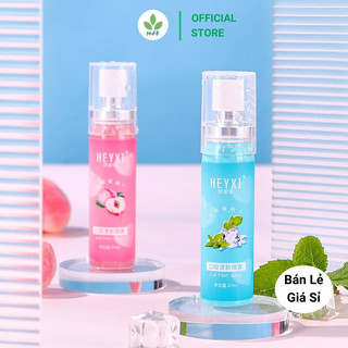 Xịt thơm miệng HEYXI 20ML vị đào và bạc hà kháng khuẩn thơm mát sạch miệng