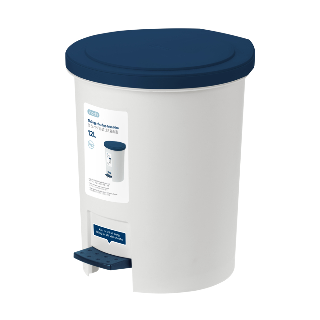 Thùng rác tròn Hiro Inochi dung tích 6L, 12L