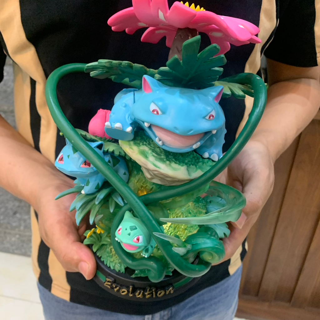 MÔ HÌNH NHÂN VẬT FUSHIGIBANA TRONG ANIME POKEMON , SƯU TẬP TRANG TRÍ DECOR