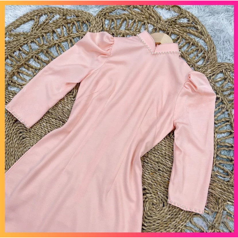 Áo Dài Truyền Thống Lụa Tây Thi Tay Bồng Cổ Truyền Thống  Siêu Hot Chuẩn Phom Cam kết Chất Lượng | BigBuy360 - bigbuy360.vn