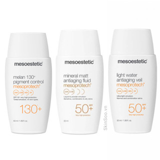 Kem Chống Nắng Mesoestetic Mesoprotech Melan 130 Pigment Control / Mineral Matt / Light Water