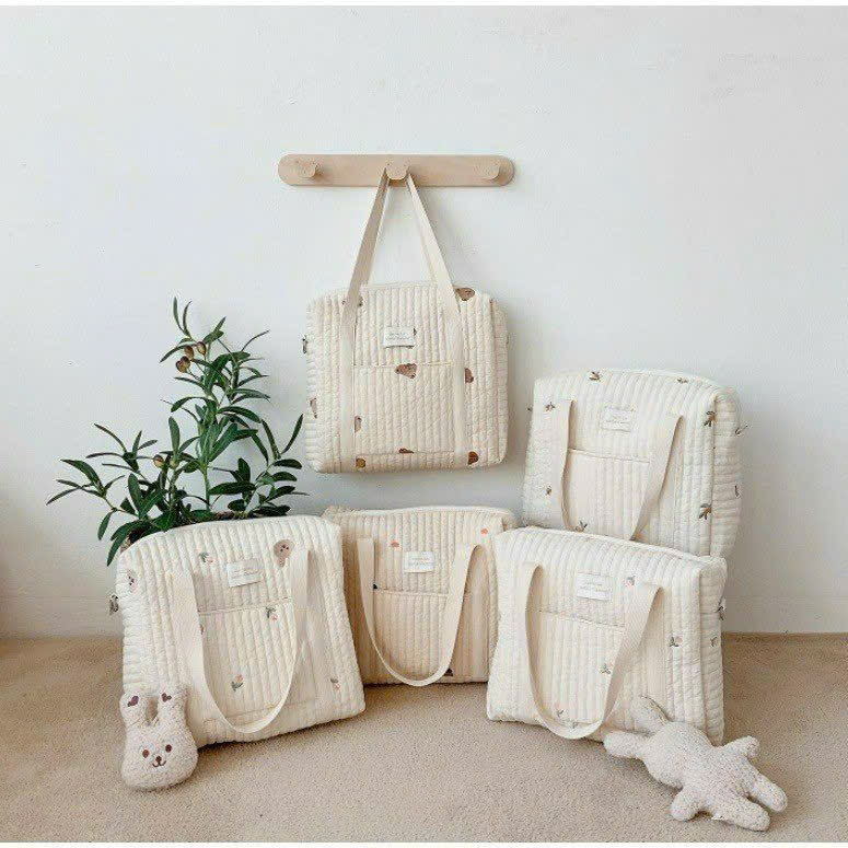 Túi xách bỉm sữa thêu phong cách Korea xinh xỉu - Bibi Kids