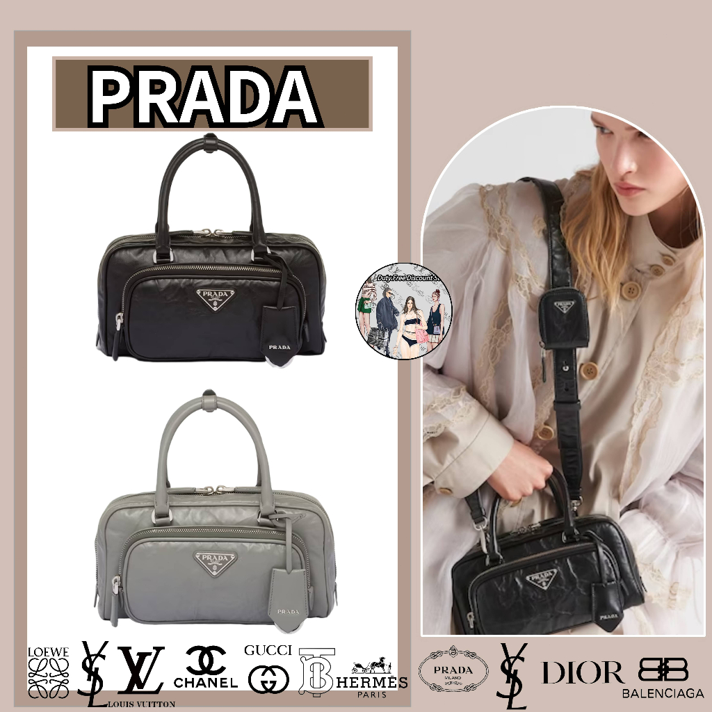 Túi xách nhiều túi Prada/retro Nappa da nhiều túi/túi nữ/túi xách/phong cách mới/túi xách