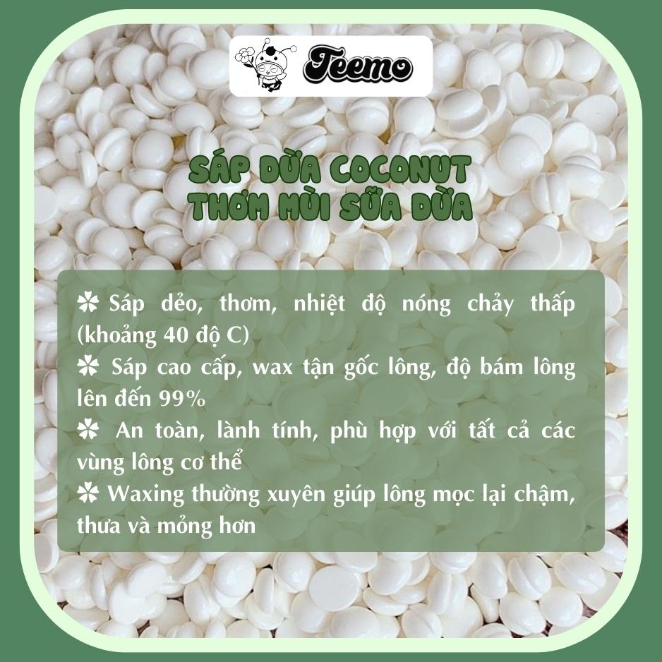 Sáp wax lông sữa dừa coconut, wax lông nách, lông chân, râu siêu sạch