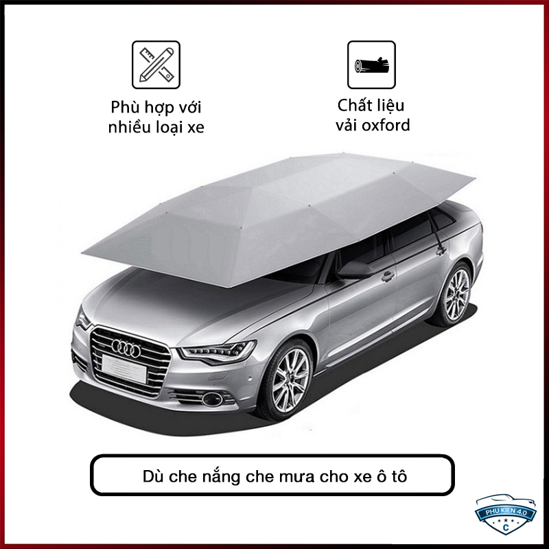 Dù che xe Ô tô thông minh - Dù bảo vệ ngoại thất xe hơi Ô tô - kết hợp với du ịch