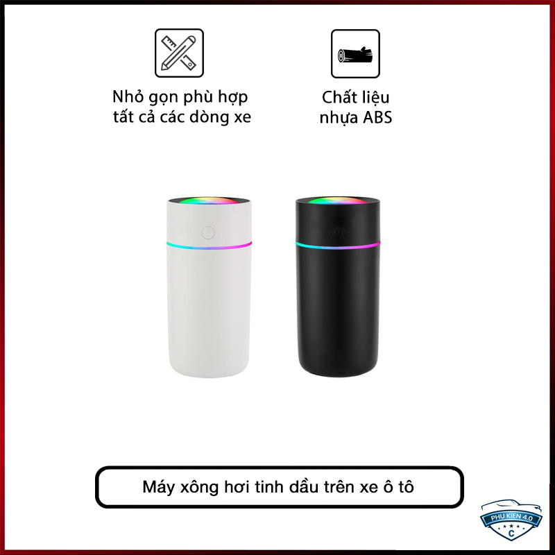 Máy xông hơi tinh dầu - phun sương tạo ẩm trên xe oto