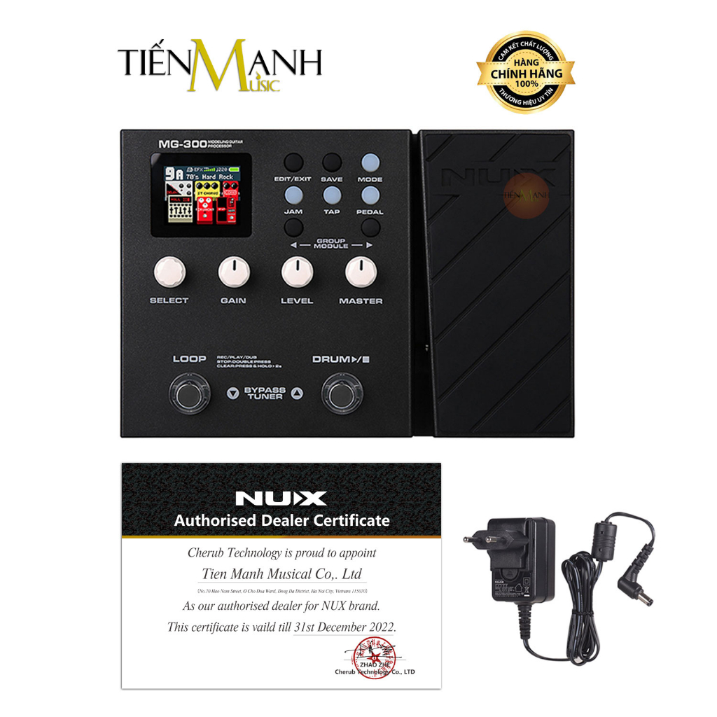 [Chính Hãng] Phơ Đàn Guitar Nux MG300 Multi Effects - Bàn Đạp Fuzz Pedals MG-300