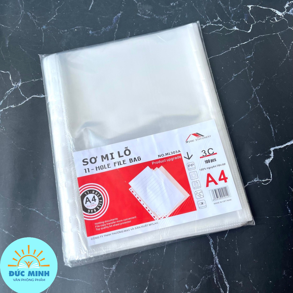 Túi 100 cái Sơ mi lỗ mặt sần chống dính - nhà sản xuất Mylac GIÁ RẺ 3C/4C/6C ML1014/ML1011/ML1013 - Diệp Lạc sỉ/lẻ