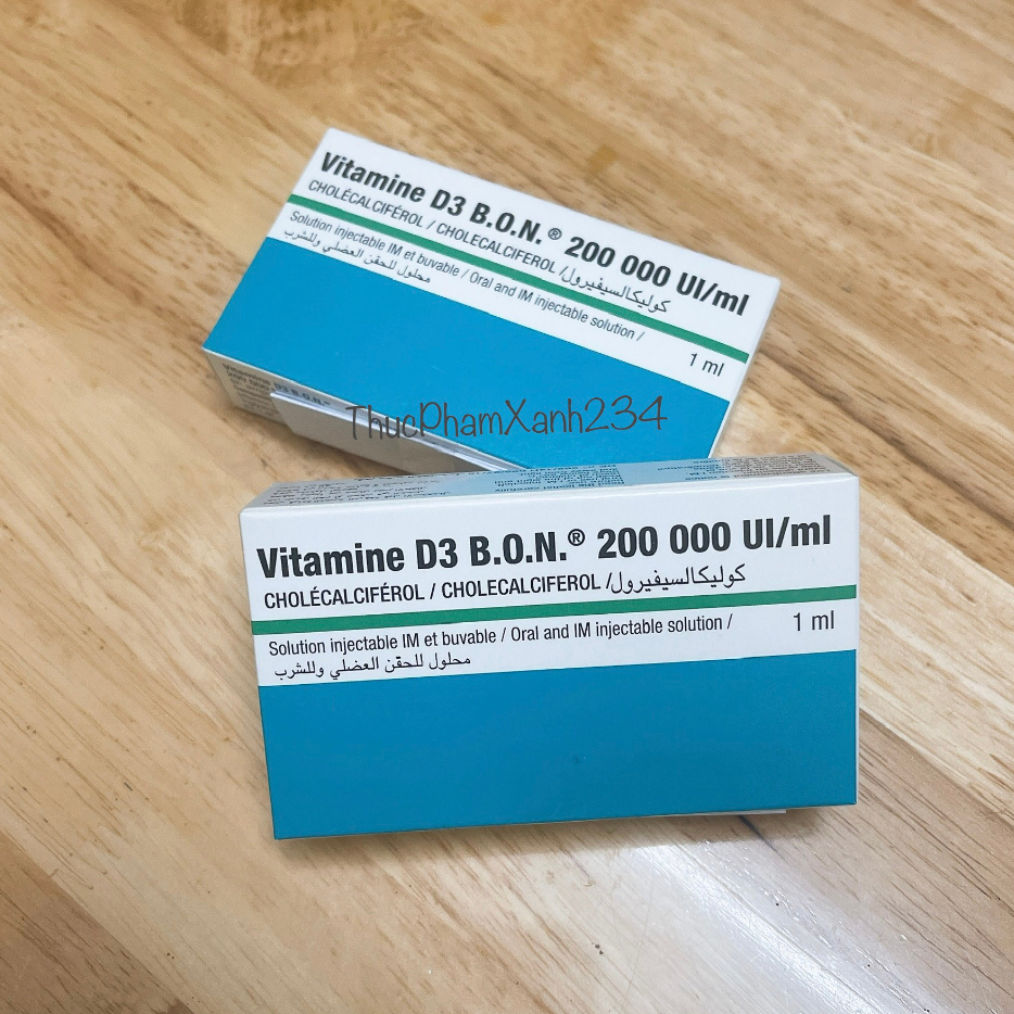 Vitamin D3 BON 200.000 UI, Chống Còi Xương, Giúp Hấp Thụ Canxi Vào Xương