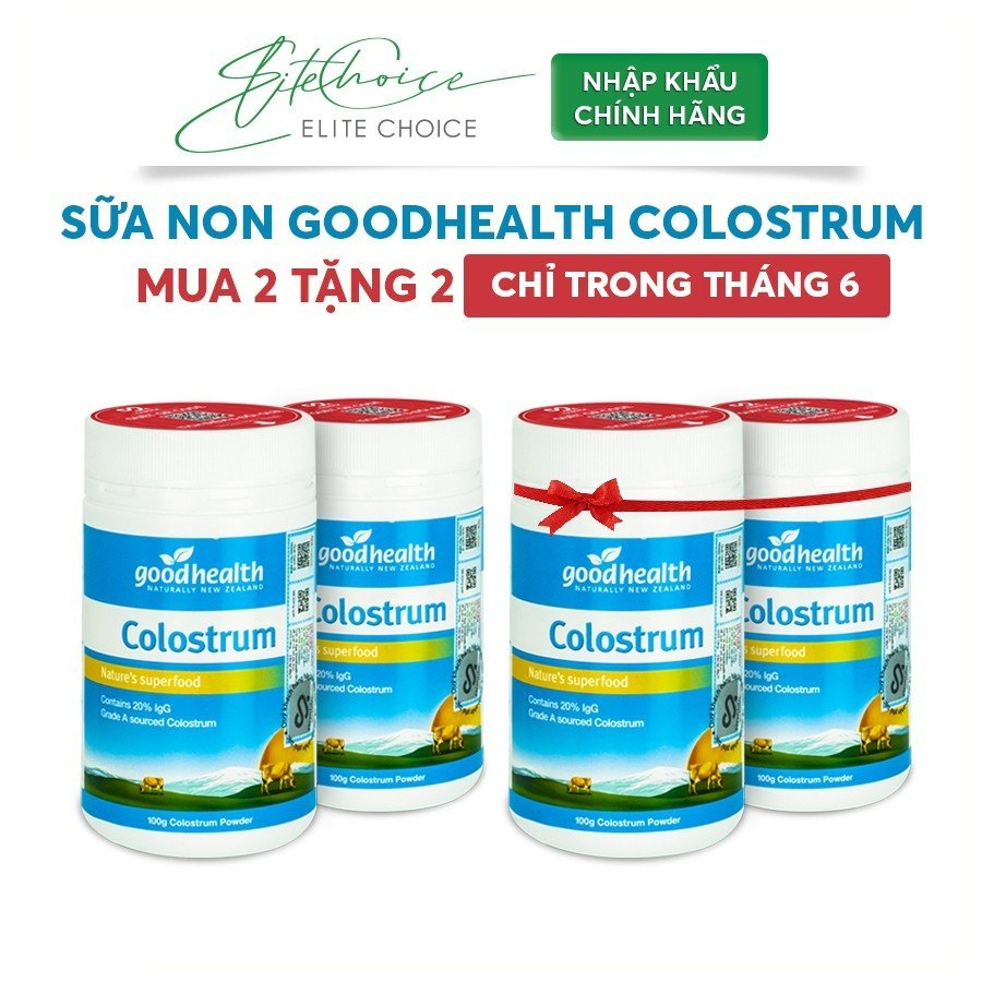 Combo 02 hộp Sữa non Goodhealth Colostrum - Hộp 100g (có tem QR xác thực)