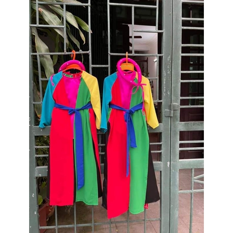 Áo tứ thân phối màu