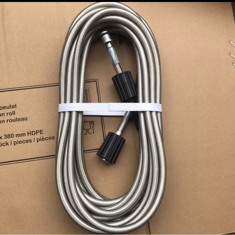 Dây rửa xe 10M,15,20,30M áp lực cao 2 đầu to ren 22 Loại Siêu Bền