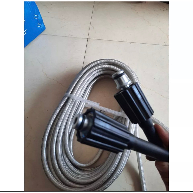 Dây rửa xe 10M,15,20,30M áp lực cao 2 đầu to ren 22 Loại Siêu Bền