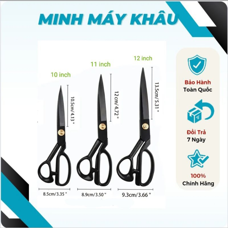 Kéo Cắt Vải ,Cắt May Chuyên Nghiệp 10inch - 11inch -12inch Anysew, Kéo Thợ May Chất Lượng Cao