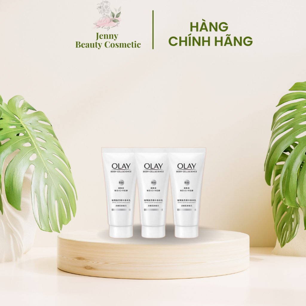 Dưỡng thể OLAY B3+ Optic Glow & Radiance Super Bright siêu trắng da 210 ml TẶNG KEM TAY