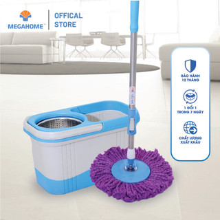 Bộ Lau Nhà Homeplus X2 Megahome xoay 360 độ thùng giặt vuông sang trọng hiện đại