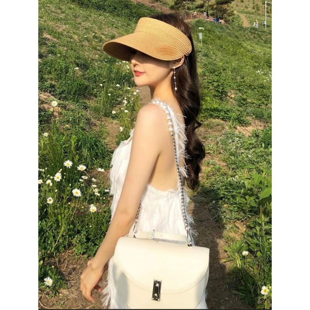 Đầm midi 2s trắng voan lông cao cấp NÀNG CLOSET