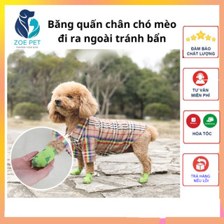 Băng quấn chân chó mèo tránh bẩn khi đi ra ngoài, tất cho chó mèo