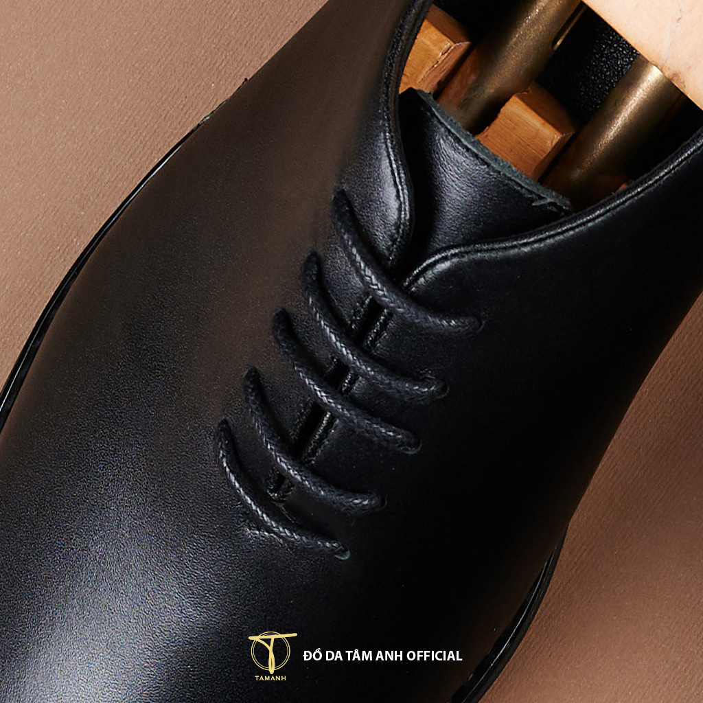 Giày tây nam bề mặt sáng bóng da bò thật 100% xuất sứ Việt Nam hiệu TÂM ANH GNTA820-D, giày tây buộc dây nam sang trọng | BigBuy360 - bigbuy360.vn