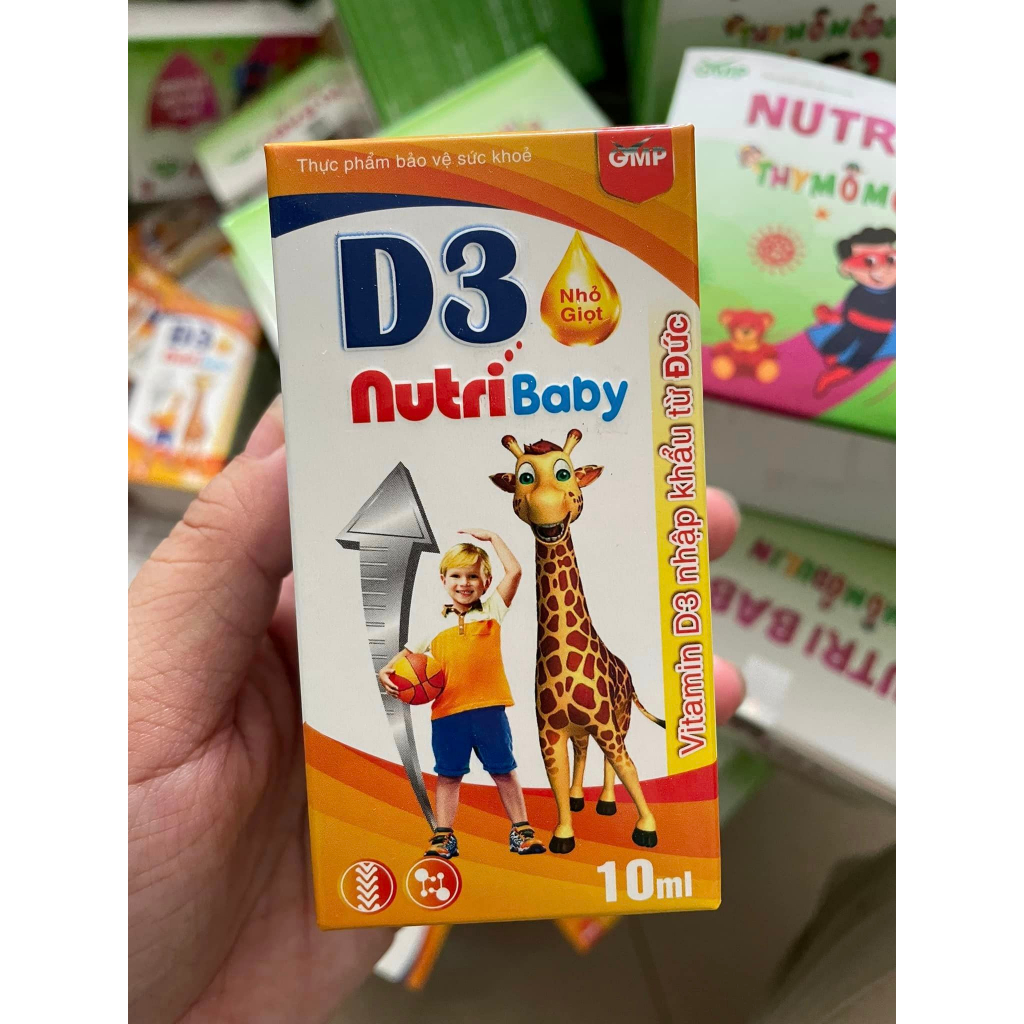 D3 cho bé Vitamin D3 cho trẻ sơ sinh, vitamin D3 NUTRIBABY, tăng hấp thụ canxi