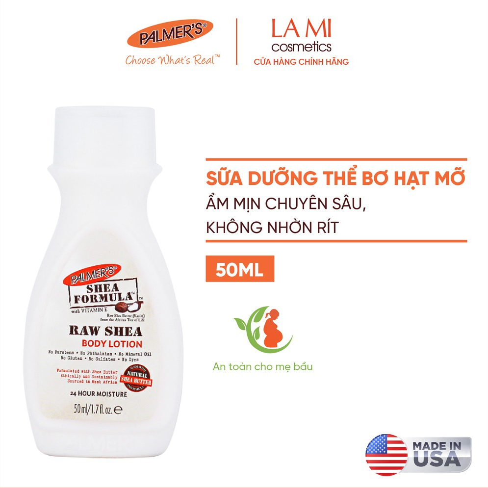 (Mini Size) Sữa dưỡng thể dưỡng ẩm chuyên sâu Bơ hạt mỡ Palmer's 50ml