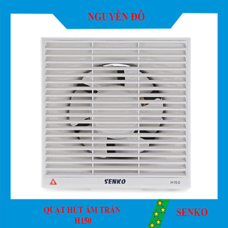 Quạt hút thông gió Senko H150 với công suất 30W,có sải cánh 15cm là một sản phẩm quạt hút thông gió 2 chiều đáng tin cậy